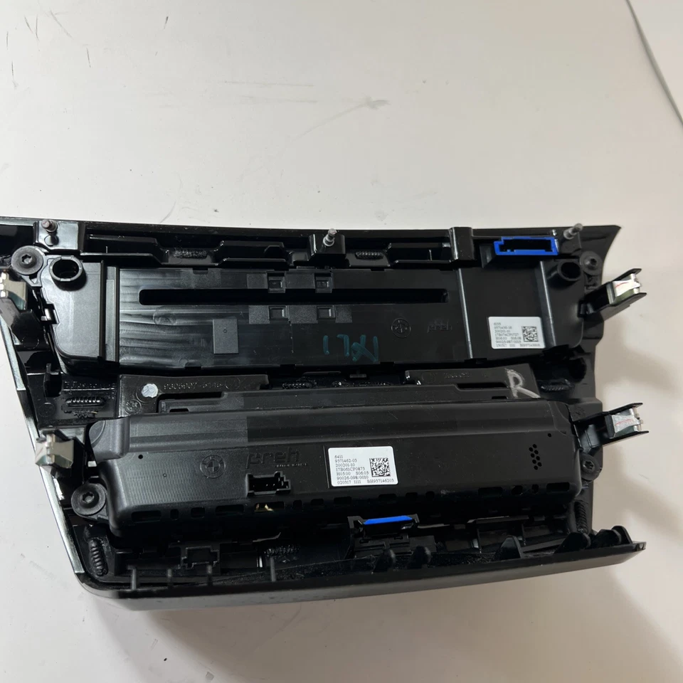 BMW X1 2017 calefacción delantera aire acondicionado temperatura panel de control climático 9371456 OEM Foto 4 de 4