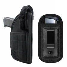 Tactical Molle Right Hand Gun Holder Pistol Holster with Single Magazine Pouch