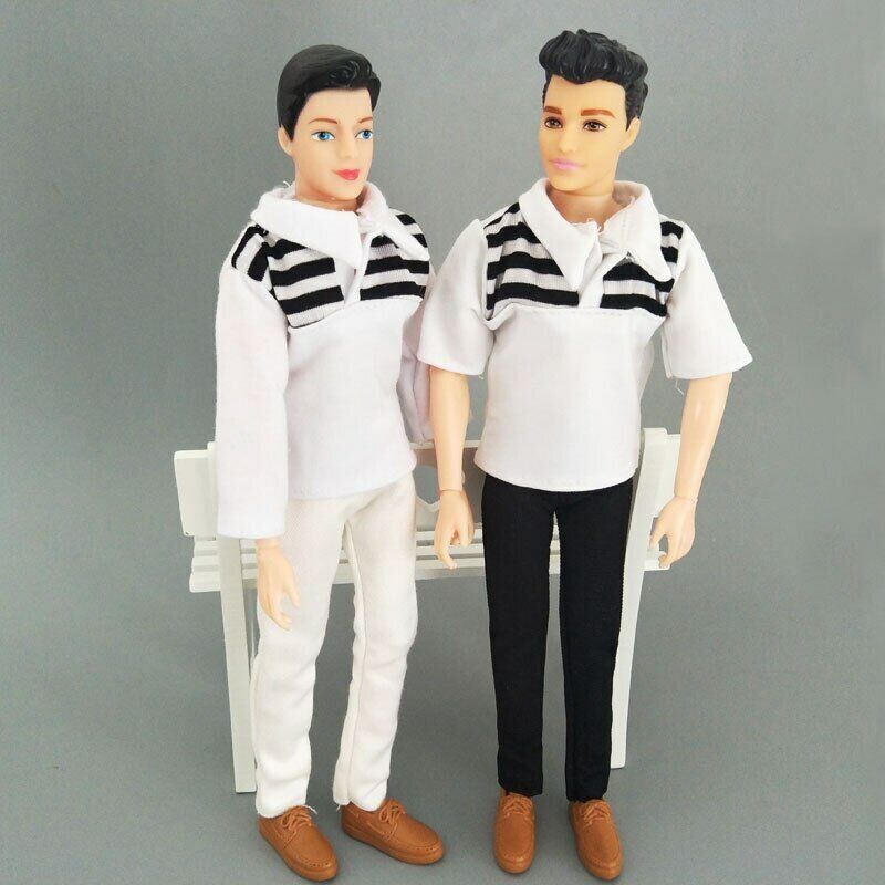 Fashion 1:6 Boy Top Doll Clothes Outfit for Barbie Boyfriend Ken Doll Kids  Toy