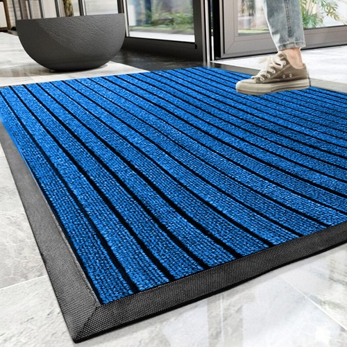Non Slip Rubber Door Mat Heavy Duty Indoor Outdoor Washable Rug