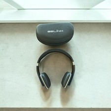 Belink X Bluetooth Stereo Headphones Blue On Ear Foldable With Case