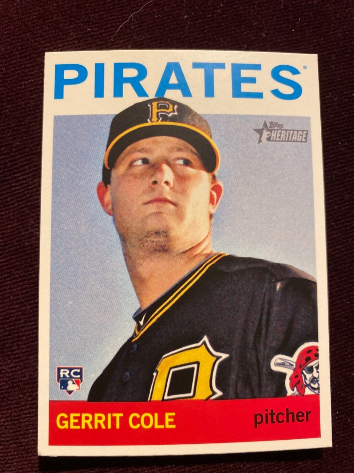 2013 Topps Heritage High Numbers #H596 Pirates Gerrit Cole Rookie Baseball Card