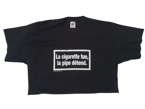 La cigarette tue , la pipe détend - Fin de stock Taille L uniquement📌 - Afbeelding 1 van 1