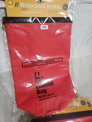 Red Waterproof DryBag Super Compact & Ultra Lightweight Size 10LTS Multipurpose