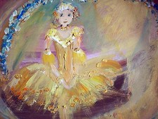 Contemporary Art Ballerina Accent Tile Mural Kitchen Wall Backsplash Ceramic 8x6