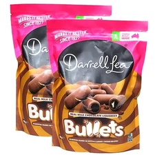 Darrell Lea Milk Chocolate Molasses Liquorice Bullets 1.7Kg Bag Kids Sweet Choco