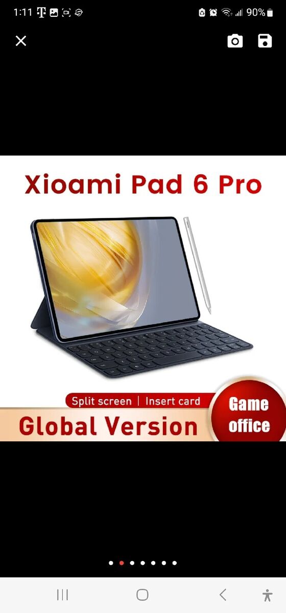 2023 Xioami Global Version Tablet 4k Android Pad 6Pro 12gb+512gb Snapdragon  870