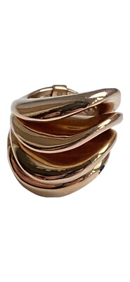 De Grisogono Ring 18 Karat Roségold Cocktail Onde Wellen Größe M UK 53 35 Gramm