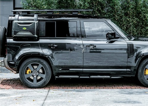 Side Mounted Gear Box Carrier Fits for LR Defender 130 2023-2024 Eiger Grey - Imagen 11 de 12