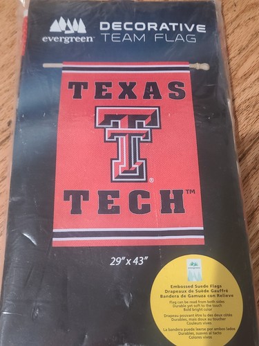 Texas Tech Red Raiders Decorative Team Flag 29" X 43" New Double Side - Picture 2 of 3