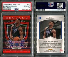 PSA 10 2019-20 Panini Prizm Draft Picks Prizms Red #51 Zion Williamson RC POP69