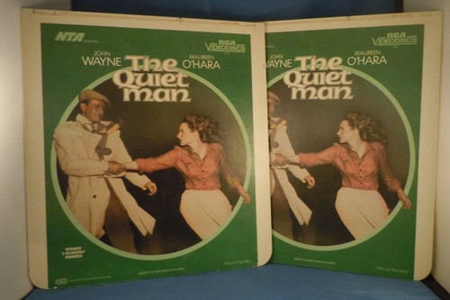 RCA CED VIDEODISC! - THE QUIET MAN with John Wayne & Maureen O'Hara
