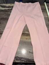 Vintage Polyester Blend 60s 70s Women  s Pants Size 16 Coral Pink