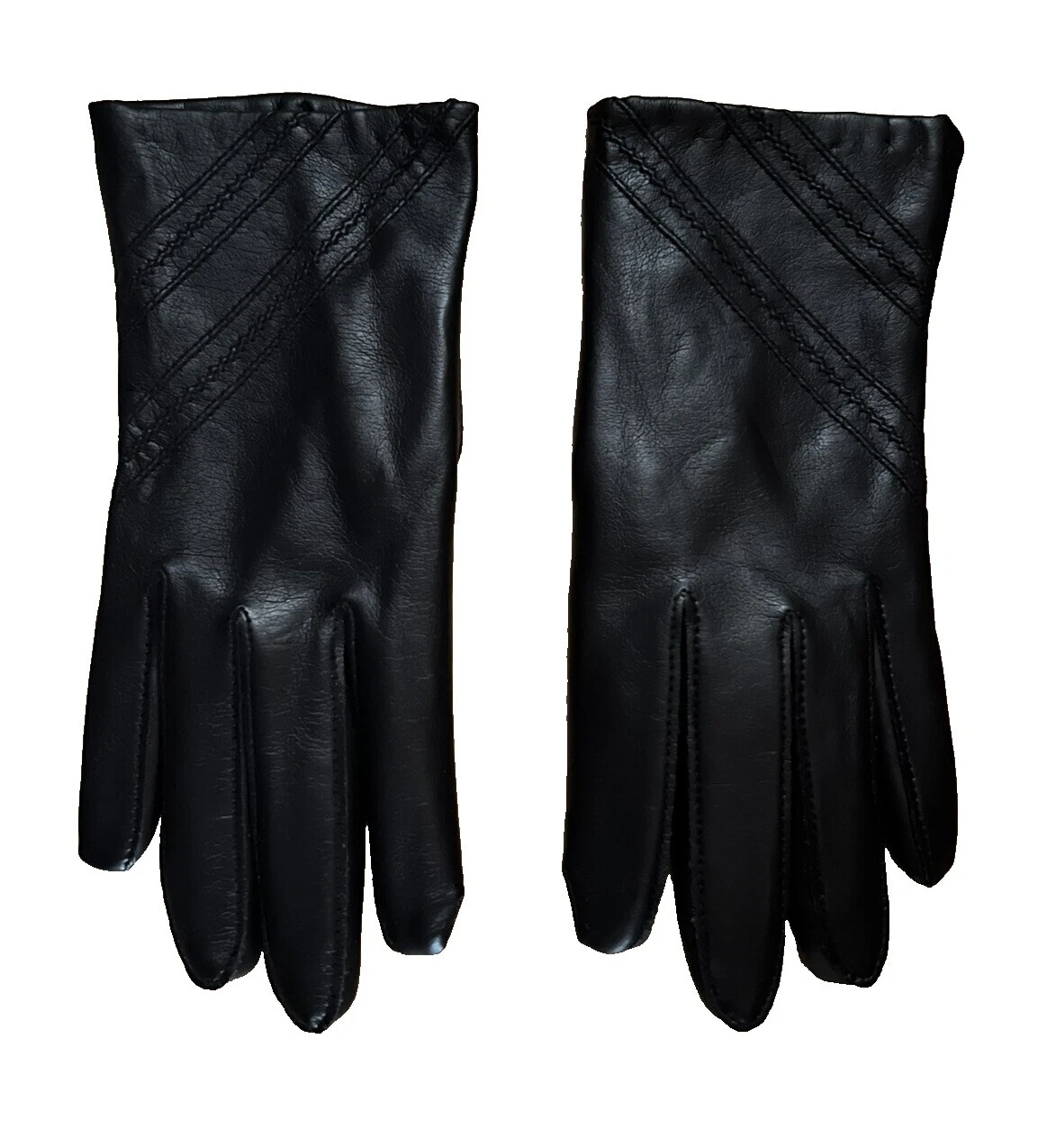 Luvas de couro vintage década de 1950 roupas de Noite