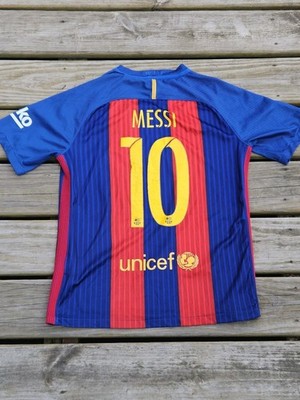 2016-17 FC Barcelona Lionel Messi #10 Nike Replica Home Soccer