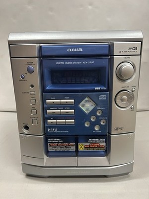 Aiwa NSX-DS50 System 3 CD/Radio/AUX/Dual Cassette Player For Parts Only