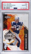 2010 Score Hot Rookies Rob Gronkowski #26 PSA 10 GEM MT 00ab