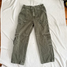 Free People Olive Green Cargo Pants Size 28