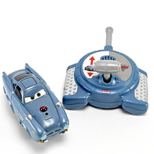 Disney PIXAR Cars 2 Fisher-Price Finn McMissile Geotrax RC Car-Tested & Works B