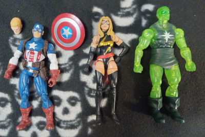 Marvel Legends Infinite Box Set 3 Pack Captain America Ms Marvel Radioactive Man