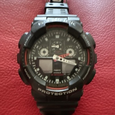 Casio G-SHOCK Herren Armbanduhr Quarz Analog/Digital Harz Schwarz wasserdicht.