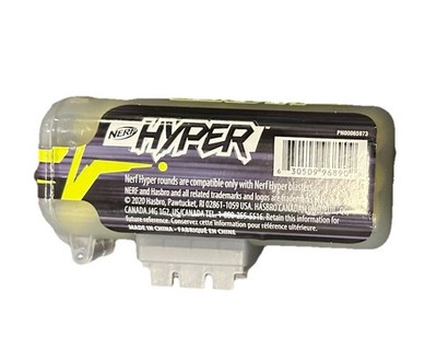 NERF HYPER 50-ROUND RELOAD CANISTER~FLIP TOP EASY POUR~ATTACHES