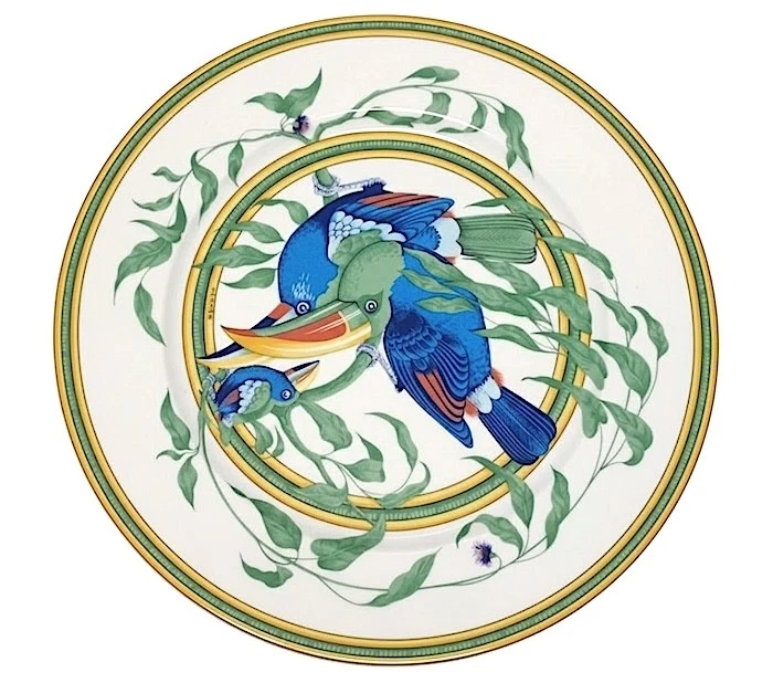 lot 6 assiettes hermes a dessert chaine d'ancre 22.5cm