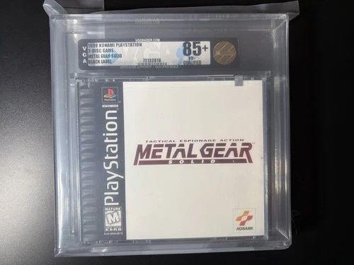 Metal Gear Solid PlayStation PS1 Black Label VGA 85+