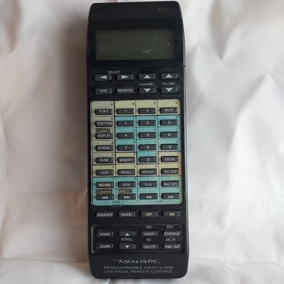 Realistic 8 in 1 Universal Remote 15-1903 Programmable Control