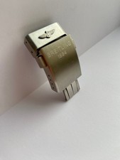 Premium 20mm Silver Brushed Deployment Clasp For Breitling Watches