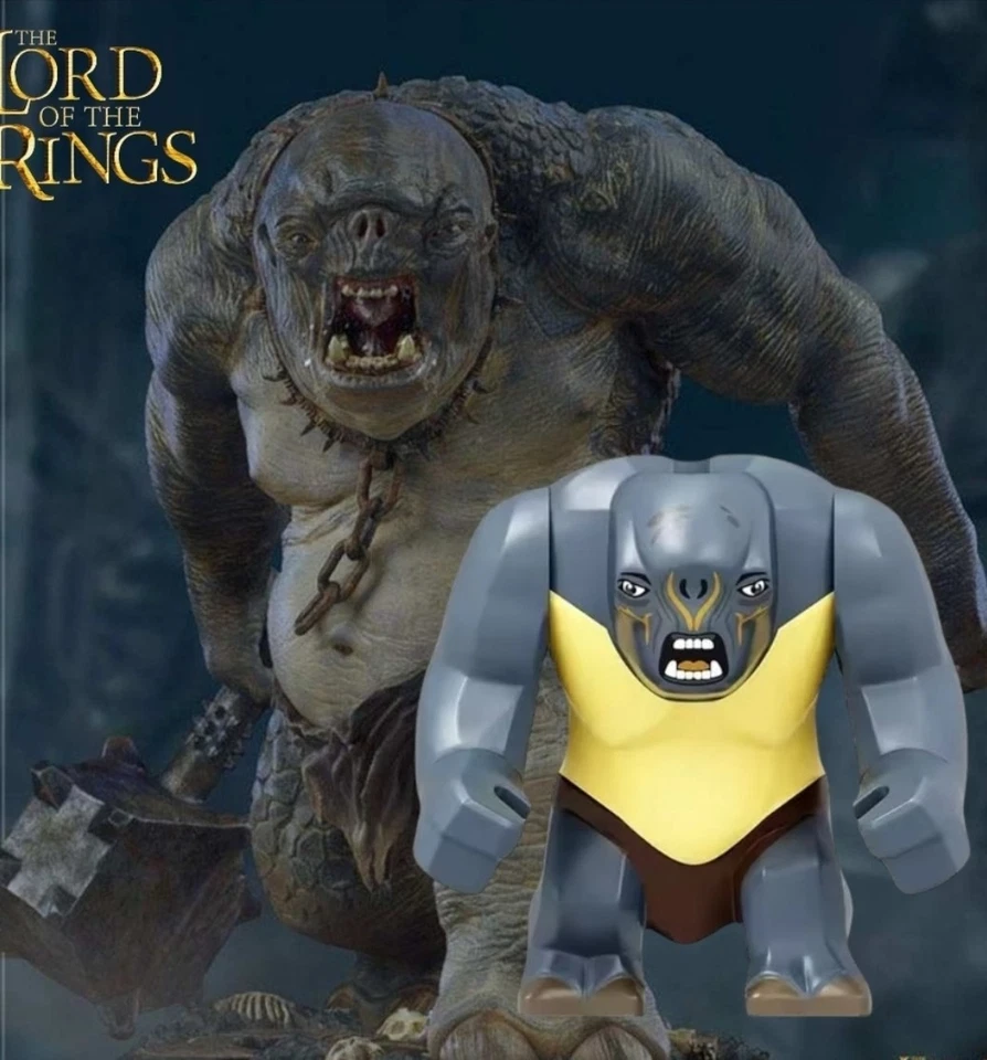 Neu Lord of the Rings Cave Troll Custom Lego Bigfig. Mines of Moria 9473 - Bild 2 von 4