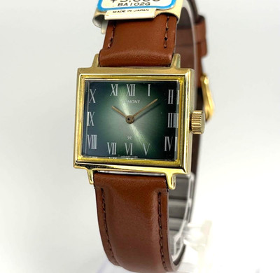 SEIKO Tomony 1970s Manual winding wristwatch Dial color Green Dead stock Japan
