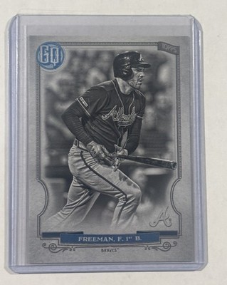 2020 Topps Gypsy Queen Freddie Freeman Black And White parallel 28/50
