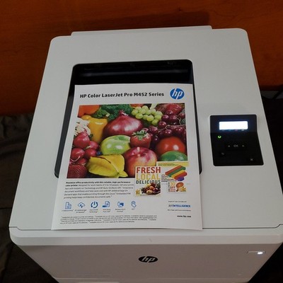 Hp Color Laserjet Pro M452dn Printer With Toner - Works  (See Video)