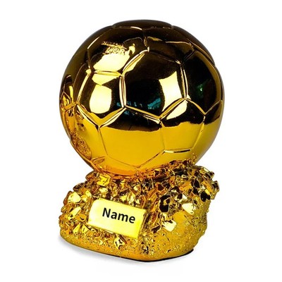 Goldener Fußball Ballon Trophäe Sport Auszeichnung Geschenk Deko