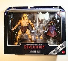 2021 Mattel Masters of the Universe Revelation Savage He-Man & Orko Figures New