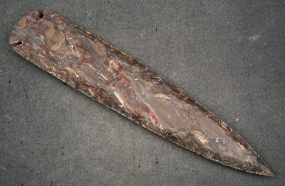 Massive Beauty 11.5'' Flint Spearhead Tool Knife Blade Arrowhead I-670