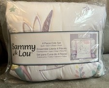 Sammy  Lou Sweet Unicorn 4 Piece Crib Bedding Set