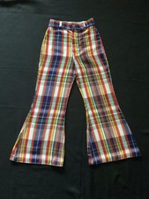 Crazy Kids Plaid Bell Bottom Pants