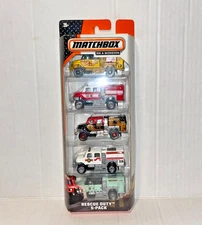 Matchbox 2007 Custom International WorkStar Brush Fire Truck Rescue 5-Pack