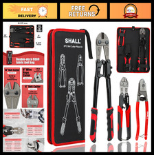 Heavy Duty 3-Piece Bolt Cutter Set - 14"  8" Mini, Wire Rope Cutter, Ergonomic