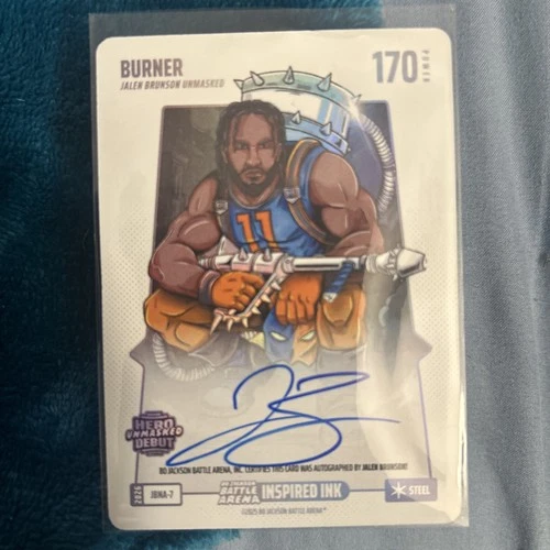 Bo Jackson Battle Arena Burner Steel Auto Hero Unmasked Jalen Brunson JBNA-7