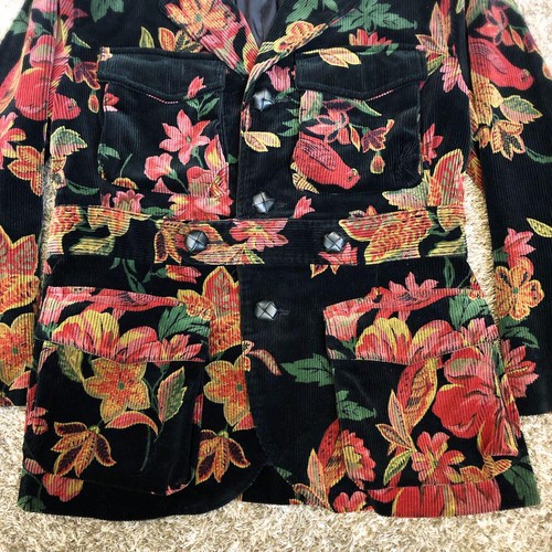 I.S Corduroy Jacket Floral Pattern Issey Miyake Tsumori Chisato - Picture 11 of 16