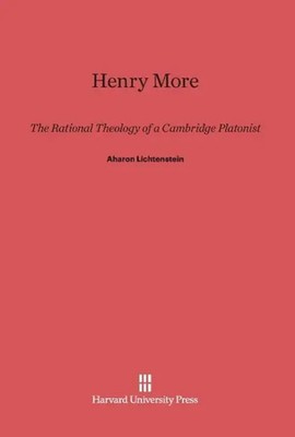 Aharon Lichtenstein | Henry More | Buch | Englisch (2014) | EAN 9780674184817