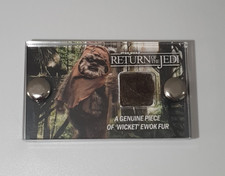 Movie Prop display Star Wars Return of the Jedi Ewok fur prop section with coa