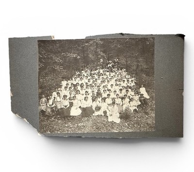 Antique Group Photo Reading PA Hafen Studio Cabinet Card Early 1890-1910 School