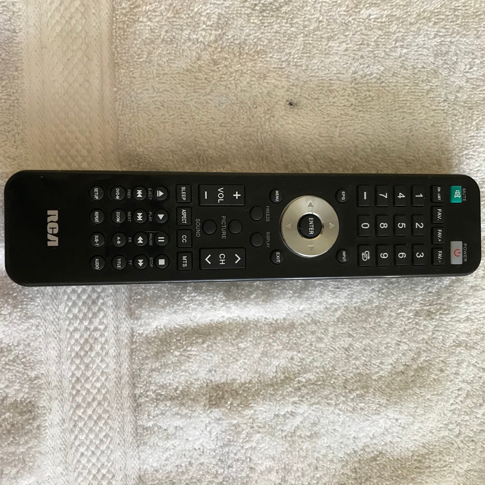 Control For Tv Dvd Blu Ray Player Black