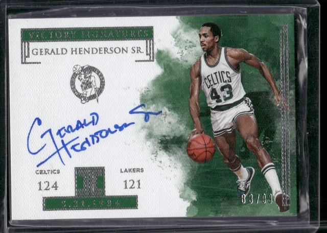 Gerald Henderson SR. 2018-19 Panini Impeccable Victory Signatures Auto #D /99