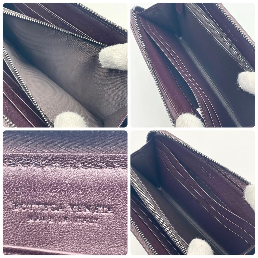 Bottega Veneta Matte Leather Intrecciato Zippy Wallet Bordeaux with Box thumbnail 10