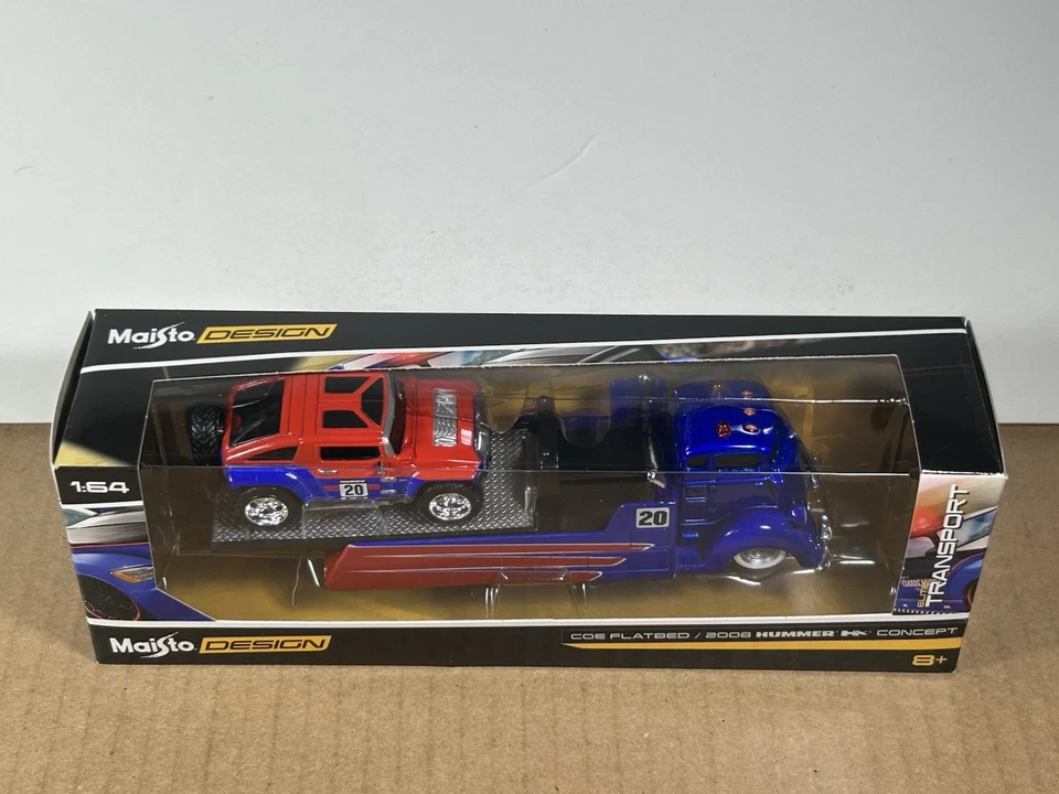 Maisto Elite Transport COE Flatbed / 2008 Hummer HX Concept RARE VHTF - Image 2 of 4